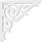 Ekena Millwork Athens Architectural Grade PVC Bracket, 5/8"W X 10"D X 10"H BKTP01X10X10AT - alternate 3